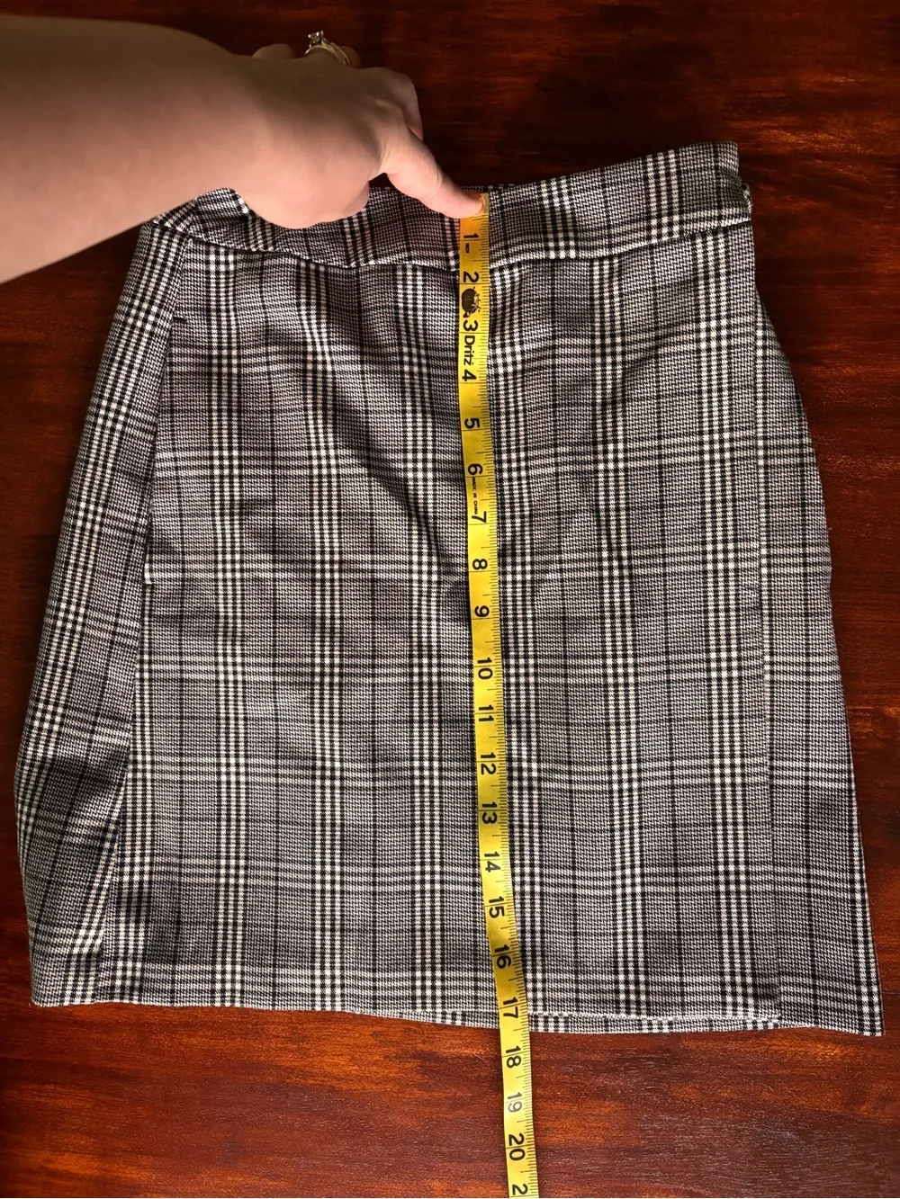 A New Day Mini Skirt Plaid Wrap Around Size 4